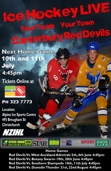 LIVE Ice Hockey - Canterbury Red Devils
